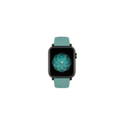Smartwatch com pulseira verde